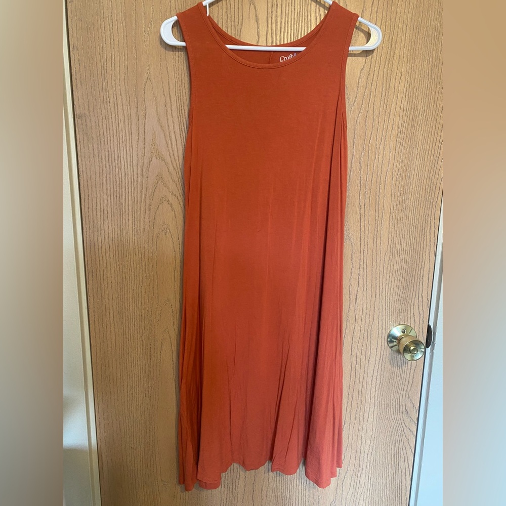 Croft & Barrow Women's Orange Sleeveless Dress